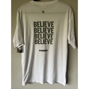 Perfect Game Apparel Baseball S/S Tech Tee T-Shirt Size M Believe in Baseball